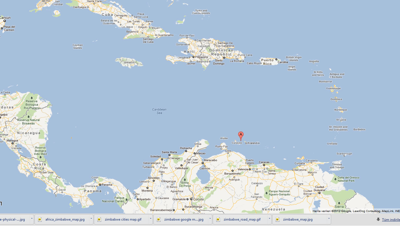 carte du Antilles Neerlandaises caraibes